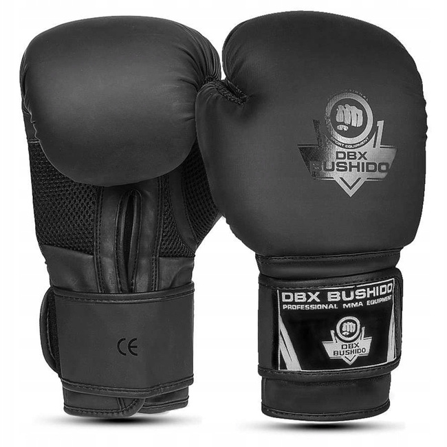 Rękawice bokserskie treningowe Czarny Mat z systemem Active Clima "BLACK MASTER"  14oz
