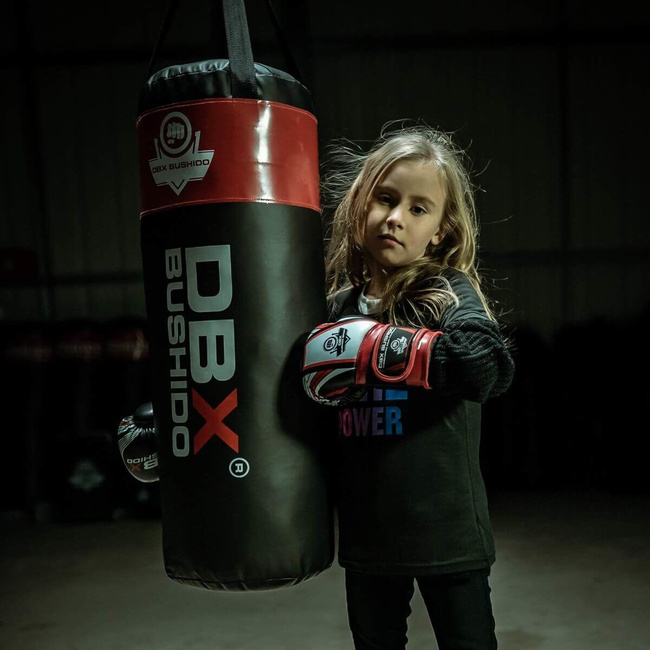 Worek bokserski dla dzieci - Junior Red - 80 cm / 15 kg | DBX Bushido