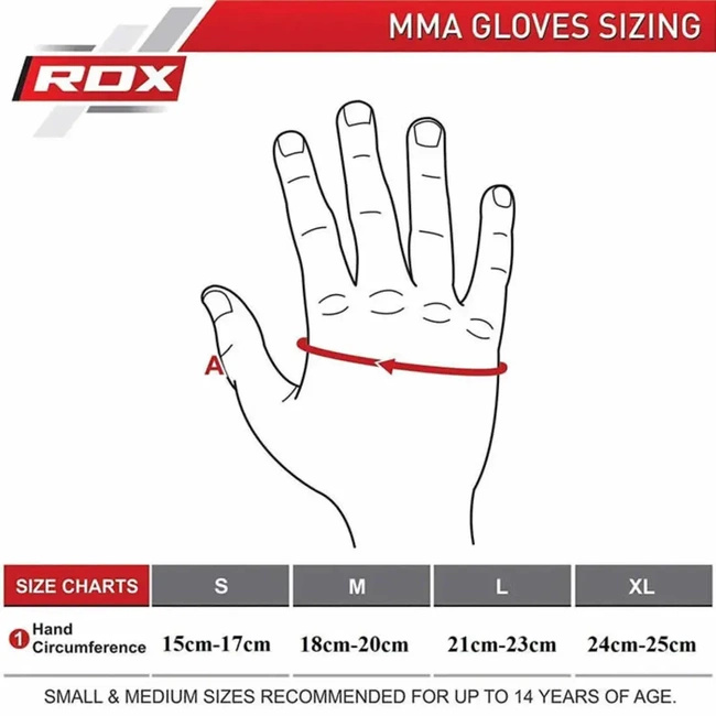 RDX F12B - RĘKAWICE DO MMA CZARNE XL