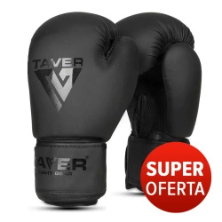 OFERTA SPECJALNA! PRZECZYTAJ OPIS! - Rękawice bokserskie 8oz - TAVER Black - Origin Series