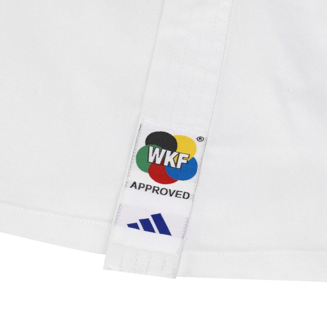 Kimono do Karate  - Karatega  Adidas WKF z białym pasem - 110 -120 cm