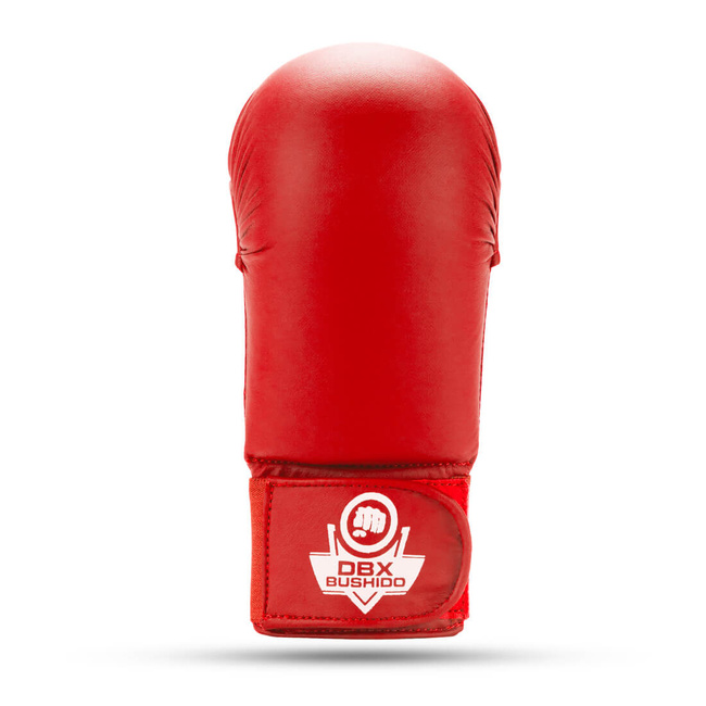Rękawice do karate WKF - napięstniki czerwone XL