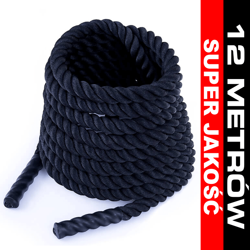Lina Treningowa - Power Rope  Battle Rope Polyester- Nylon 40mm 12M 