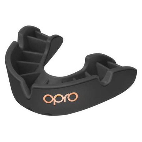 Ochraniacz na zęby firmy Opro + pudełko - czarny - Bronze 