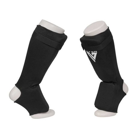 Ochraniacze elastyczne na piszczele i stopy - Taver - Czarne | M