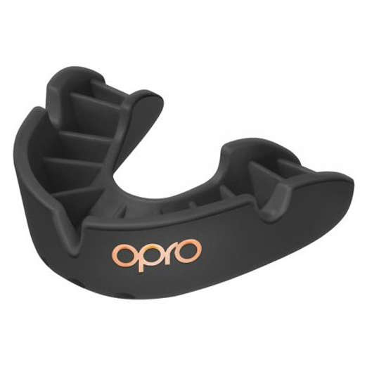 Ochraniacz na zęby firmy Opro + pudełko - czarny - Bronze 