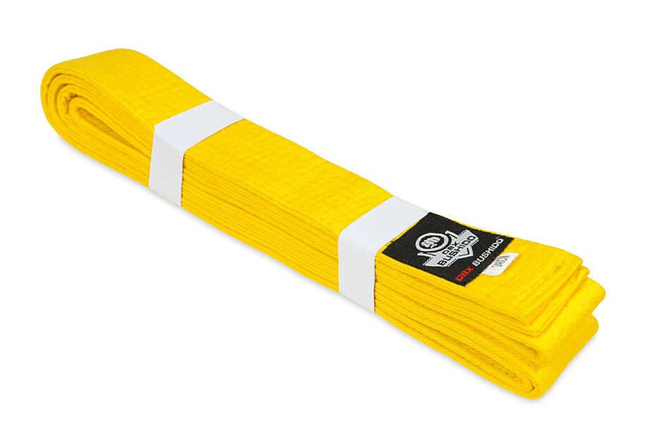Pas do kimona karate - żółty 240 cm