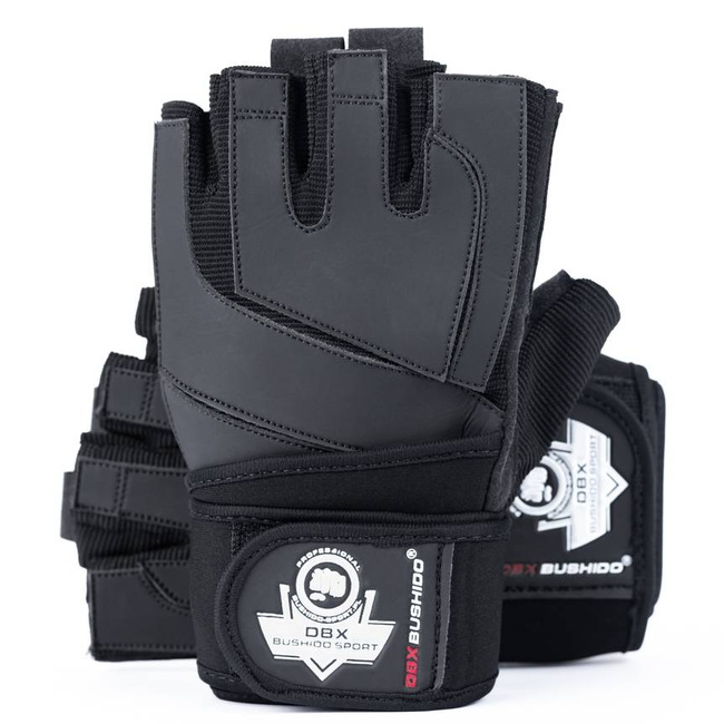 Rękawiczki na siłownię Czarne  DBX-WG-163 XL